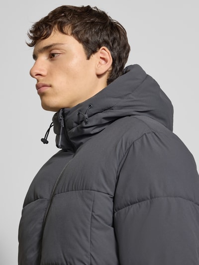 Jack & Jones Regular Fit Steppjacke mit Kapuze Modell 'Jorve' Anthrazit 3