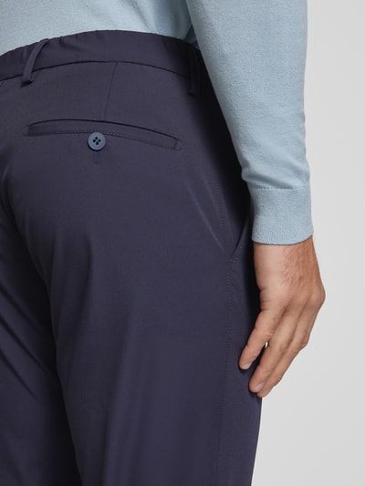 Roy Robson Slim Fit Chino mit Bundfalten Marine 3