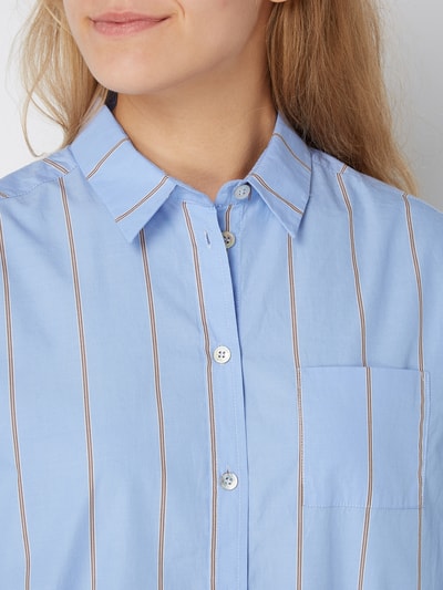 Lieblingsstück Overhemdblouse van katoen met streepmotief Blauw - 3