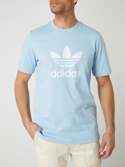 adidas Originals T-shirt z nadrukiem z logo  Jasnoniebieski 4