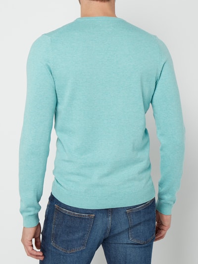 MCNEAL Pullover aus Organic Cotton Neon Tuerkis Melange 5