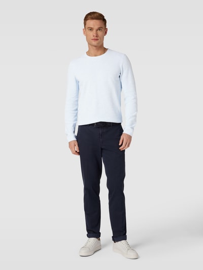 MCNEAL Strickpullover mit Strukturmuster Bleu Melange 1