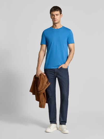 Armedangels Regular fit T-shirt van puur katoen, model 'JAAMES' Koningsblauw - 1