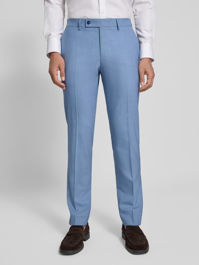 HECHTER PARIS Slim fit pak van scheerwolmix met reverskraag Lichtblauw - 6