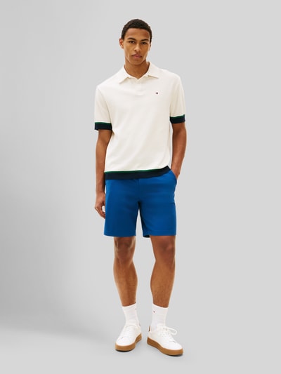 Tommy Hilfiger Regular Fit Chinoshorts mit Label Stitching Dunkelblau 1