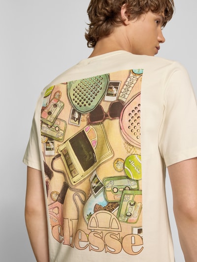Ellesse T-shirt met statementprint, model 'MEMORALIA' Offwhite - 3