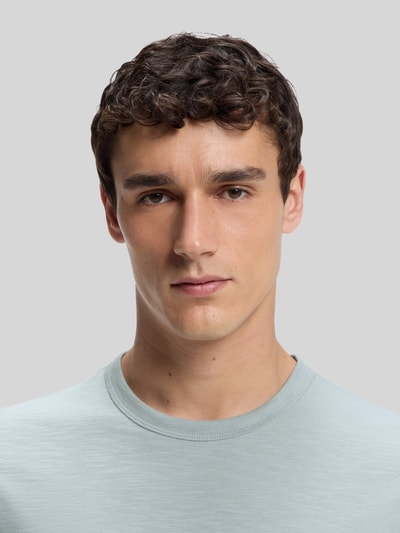 BOSS Orange Regular Fit T-Shirt aus Baumwoll-Mix Modell 'Tegood' Eisblau 3
