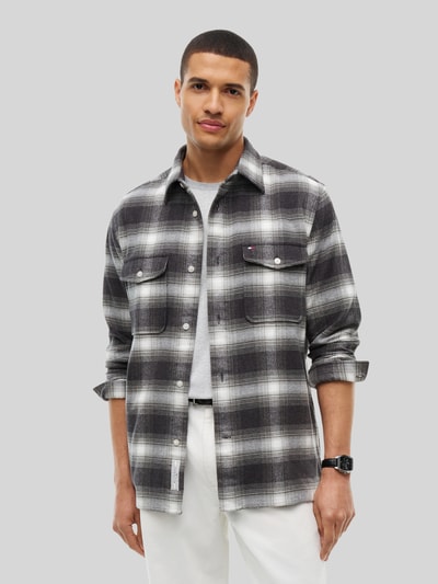 Tommy Hilfiger Regular Fit Freizeithemd aus reiner Baumwolle  Mittelgrau 4