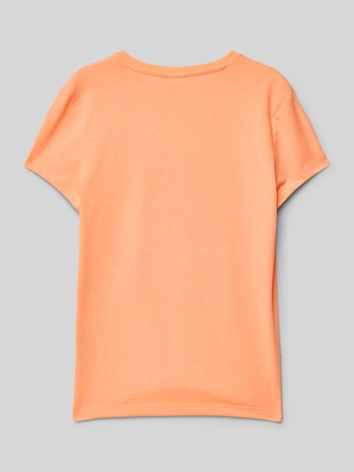 s.Oliver RED LABEL Loose Fit T-Shirt aus reiner Baumwolle Neon Orange 3
