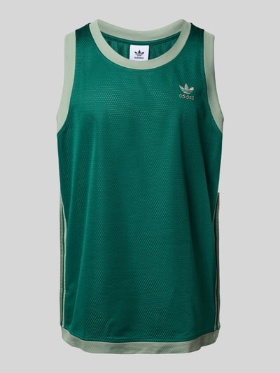 adidas Originals Tanktop mit Strukturmuster Modell 'Mockeyelet' Dunkelgruen 2