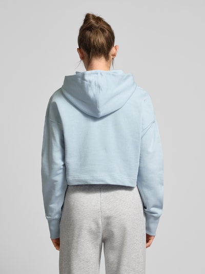 ADIDAS SPORTSWEAR Cropped Hoodie mit Label-Stitching Hellblau 5