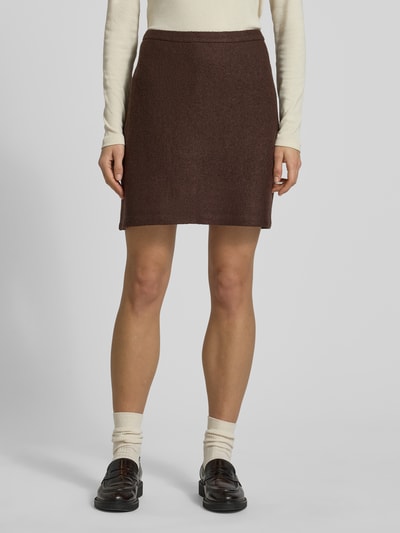Marc O'Polo Spódnica mini o kroju regular fit z Mieszanka wiskozy i wełny Średniobrązowy 4