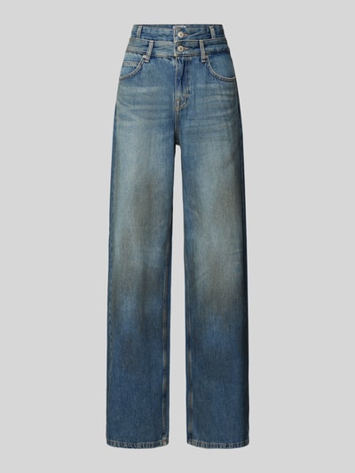 Only Wide Leg Jeans mit doppeltem Taillenbund Modell 'ESME-HOPE' Jeansblau 2