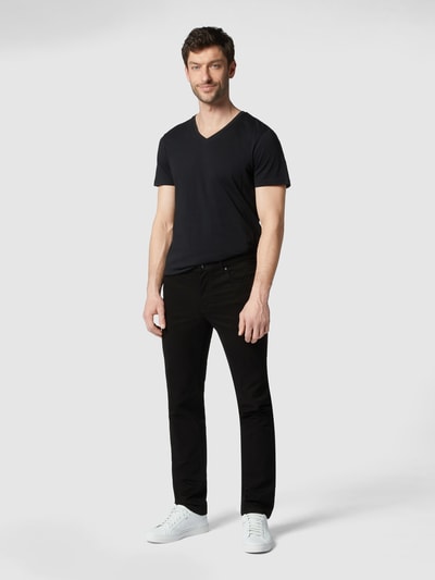 Hiltl Regular fit stoffen broek met stretch, model 'Perfetto' Zwart - 1