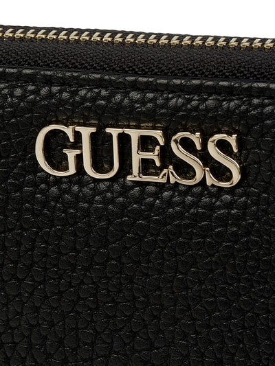 Guess Geldbörse mit Logo-Applikation Modell 'Alby' Black 2