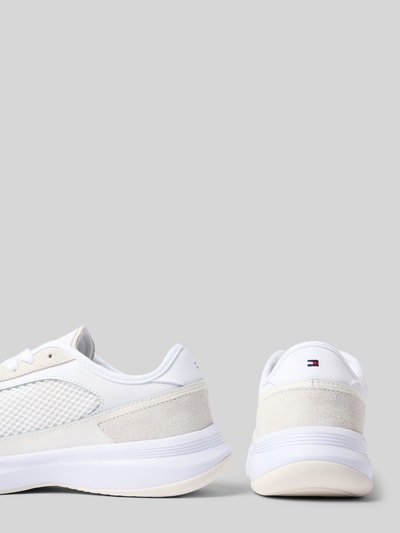 Tommy Hilfiger Low Top Sneaker mit verschiedenen Strukturen Weiss 2