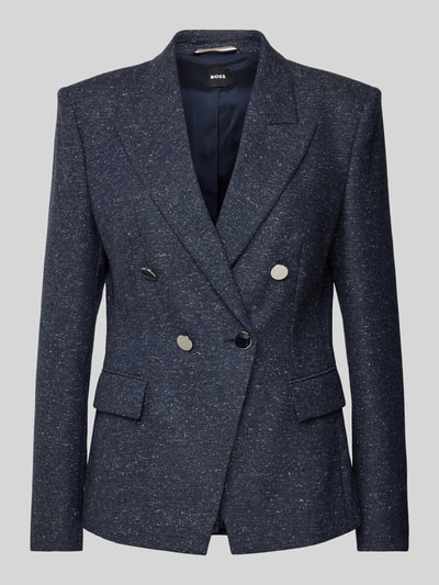 BOSS Blazer met klepzakken, model 'Jia' Donkerblauw - 2