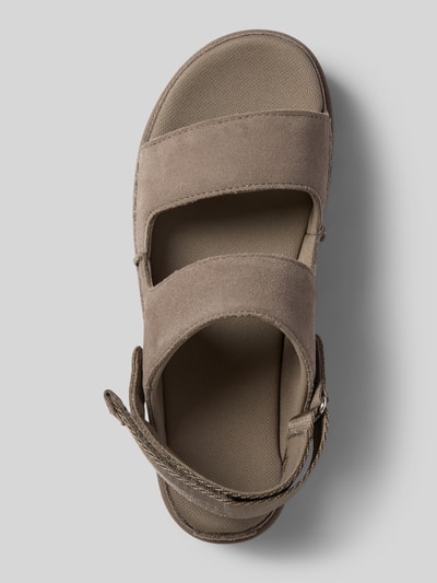 UGG Sandalette aus Leder Modell 'GOLDENSTAR GLIDE' Hellgrau 3