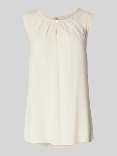 Soyaconcept Tanktop mit Raffungen Modell 'RADIA' Beige 2