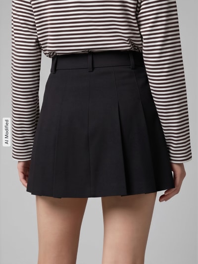 ONLY Ausgestellter Mini-Rock mit Viskose-Anteil Modell 'SYLLIE' Black 3