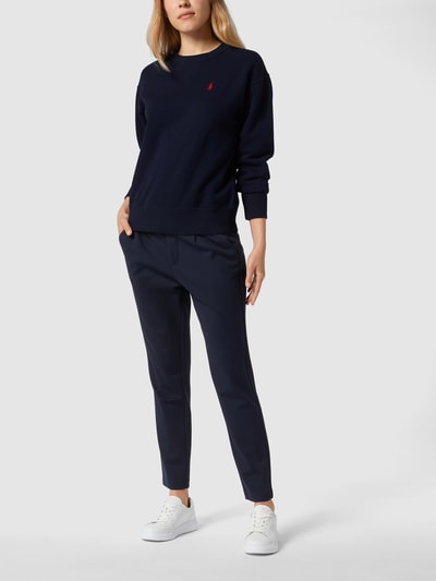 Polo Ralph Lauren Sweatshirt mit Label-Stitching Dunkelblau 1