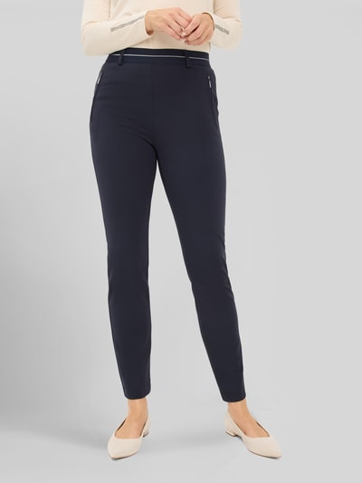 Raphaela By Brax Spodnie o kroju super slim fit z mieszanka wiskozy model 'LILLYTH' Granatowy 4