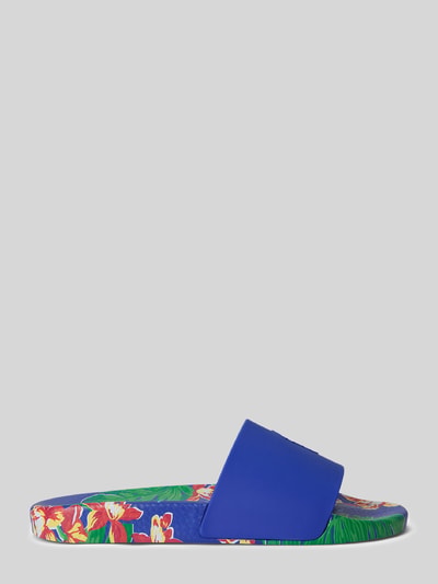 Polo Ralph Lauren Badeschuhe mit Allover-Muster auf der Sohle Royal 2