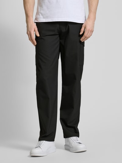 Karl Lagerfeld Regular Fit Cargohose mit Label-Applikation Black 4