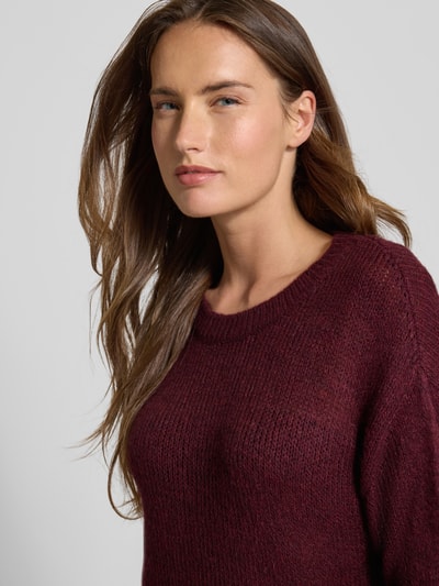 More & More Strickpullover mit 1/2-Arm Bordeaux 3