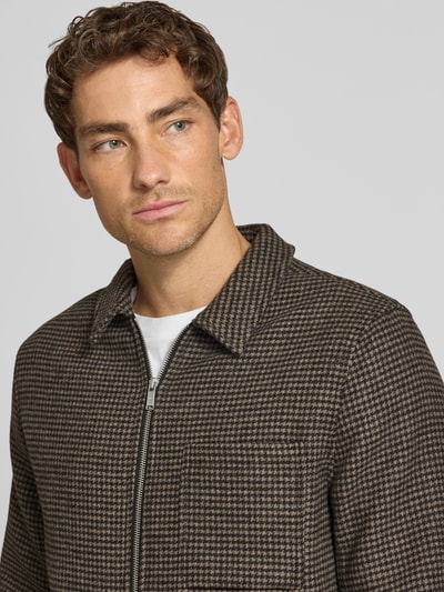 Lindbergh Regular Fit Hemdjacke mit Zweiwege-Reißverschluss Anthrazit 3