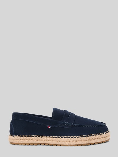 Tommy Hilfiger Loafer aus echtem Veloursleder Dunkelblau 1