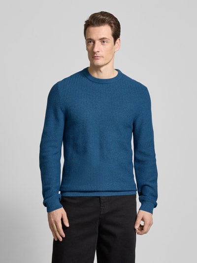 MCNEAL Strickpullover mit Strukturmuster Petrol Melange 4