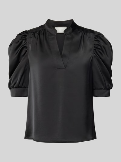 Neo Noir Regular Fit Blusenshirt mit Puffärmeln Modell 'Roella' Black 2