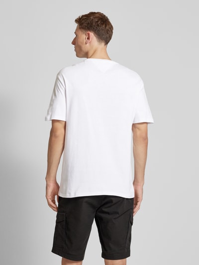 Tommy Jeans T-Shirt mit Label-Print Weiss 5