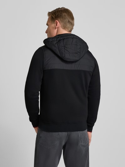 Christian Berg Men Regular Fit Sweatjacke mit gefüttertem Stehkragen Black 5