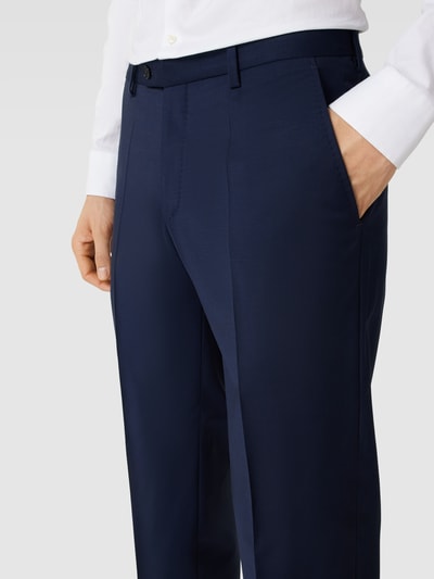 Baldessarini Broek met persplooien, model 'Massa' Marineblauw - 3