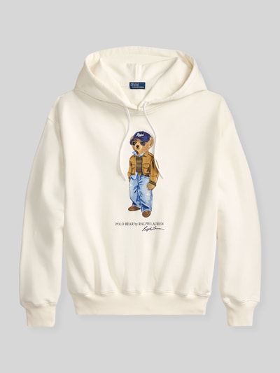 Polo Ralph Lauren Comfort Fit Hoodie aus Baumwoll-Mix Offwhite 2