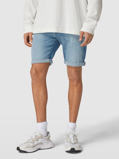 Replay Jeansshorts met labelpatch Lichtblauw - 4