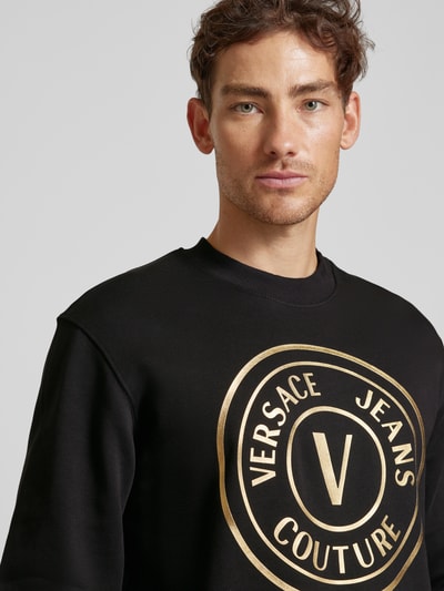 Versace Jeans Couture Sweatshirt mit Label-Print Black 3