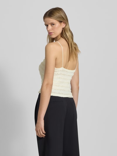 Only Shaped Fit Crop Top mit Spaghettiträger Modell 'GAYLE' Offwhite 5