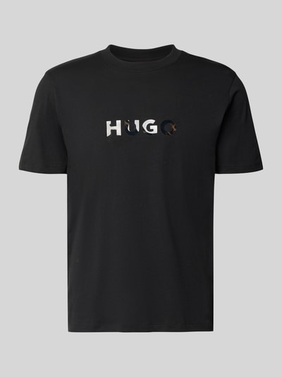HUGO Regular Fit T-Shirt aus reiner Baumwolle Modell 'DUMEO' Black 2