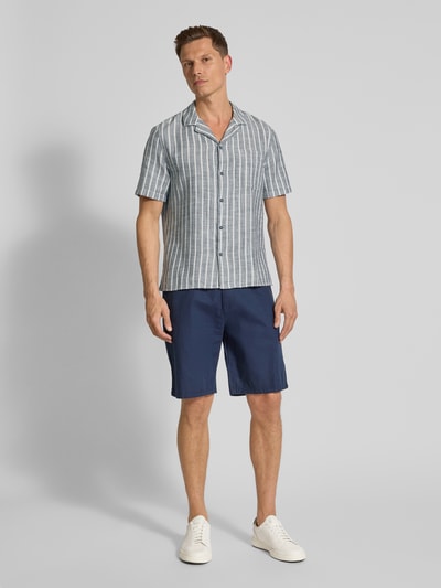 s.Oliver RED LABEL Oversized Freizeithemd aus reiner Baumwolle Blau 1