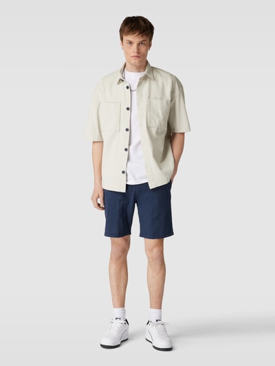 Jack & Jones Bermuda met stoffen ceintuur Marineblauw - 1