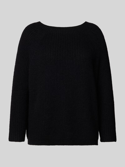 Weekend Max Mara Regular Fit Strickpullover mit Woll-Anteil Modell 'XENO' Black 2