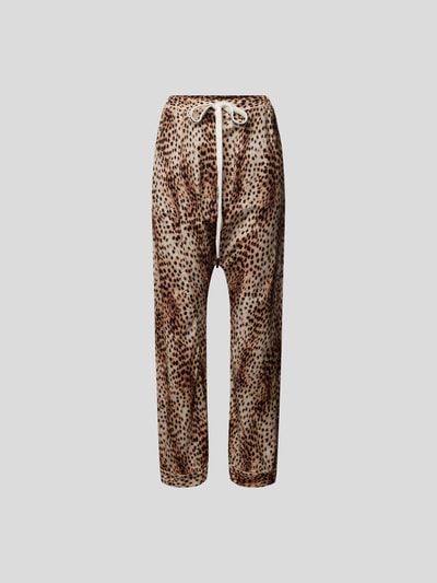 R13 Sweathose mit Animal-Print Haselnuss Braun 2