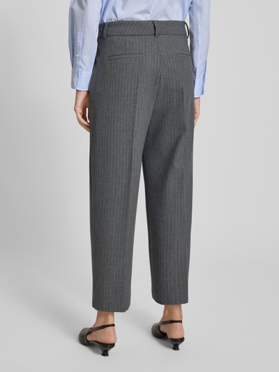 SEDUCTIVE Straight Leg Stoffhose mit Bundfalten Modell 'SLOANNE' Dunkelgrau 5