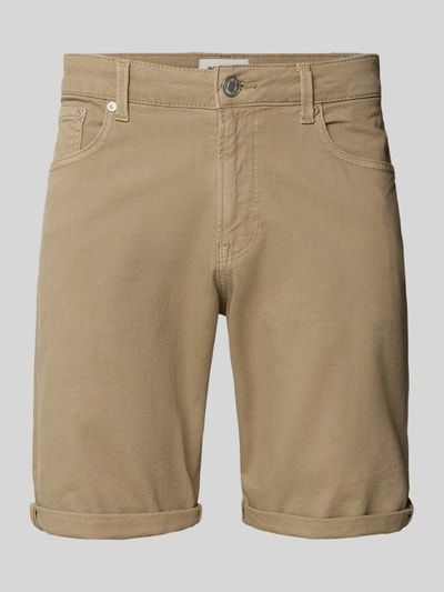 Produktfoto, Jeansshorts mit Umschlag und Eingrifftaschen Modell 'RICK ALLEN' von Jack & Jones in Beige, Baumwoll-Elasthan-Mix, Regular Fit