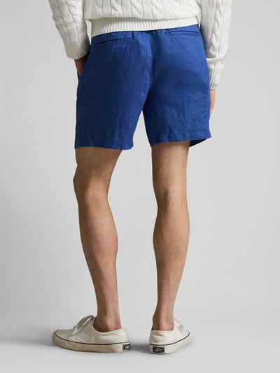 Polo Ralph Lauren Leinenshorts mit Tunnelzugbund und Logo Stitching Rauchblau 5