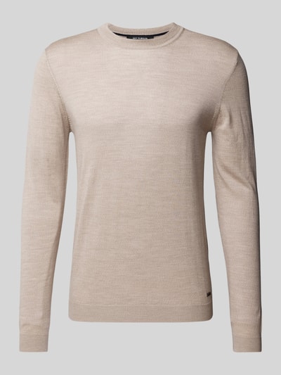 Roy Robson Gebreide pullover met ronde hals Beige - 2