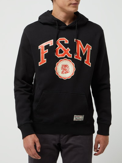 FRANKLIN & MARSHALL Hoodie van katoen Zwart - 4